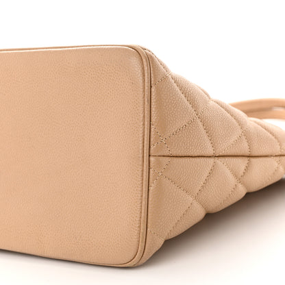 Chanel Caviar Quilted Medallion Tote Beige 11 of 13