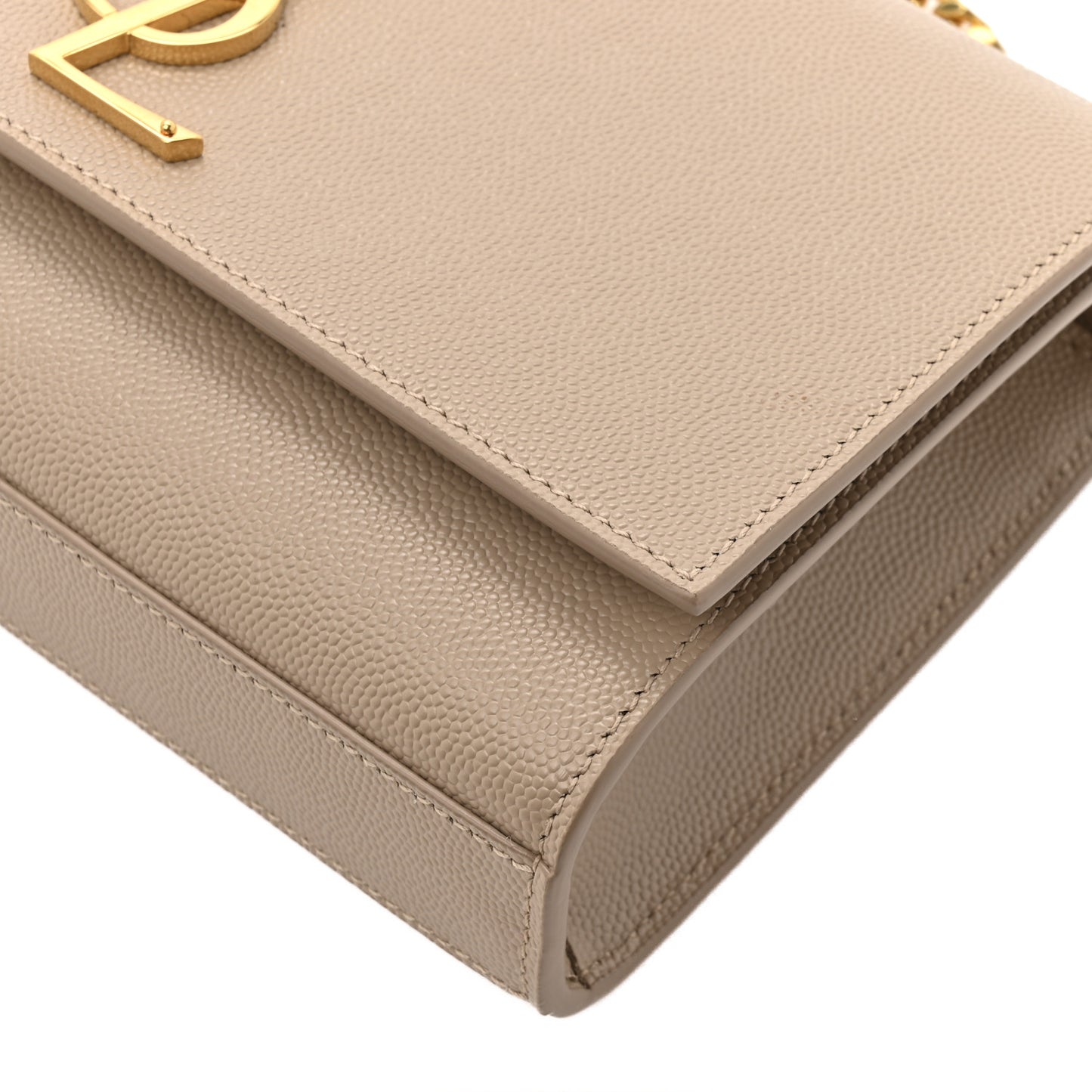 Grain De Poudre Small Monogram Kate Satchel Dark Beige