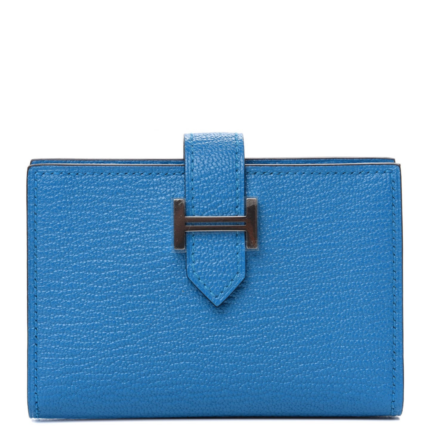 Chevre Mysore Bearn Card Holder Wallet Bleu Paradis