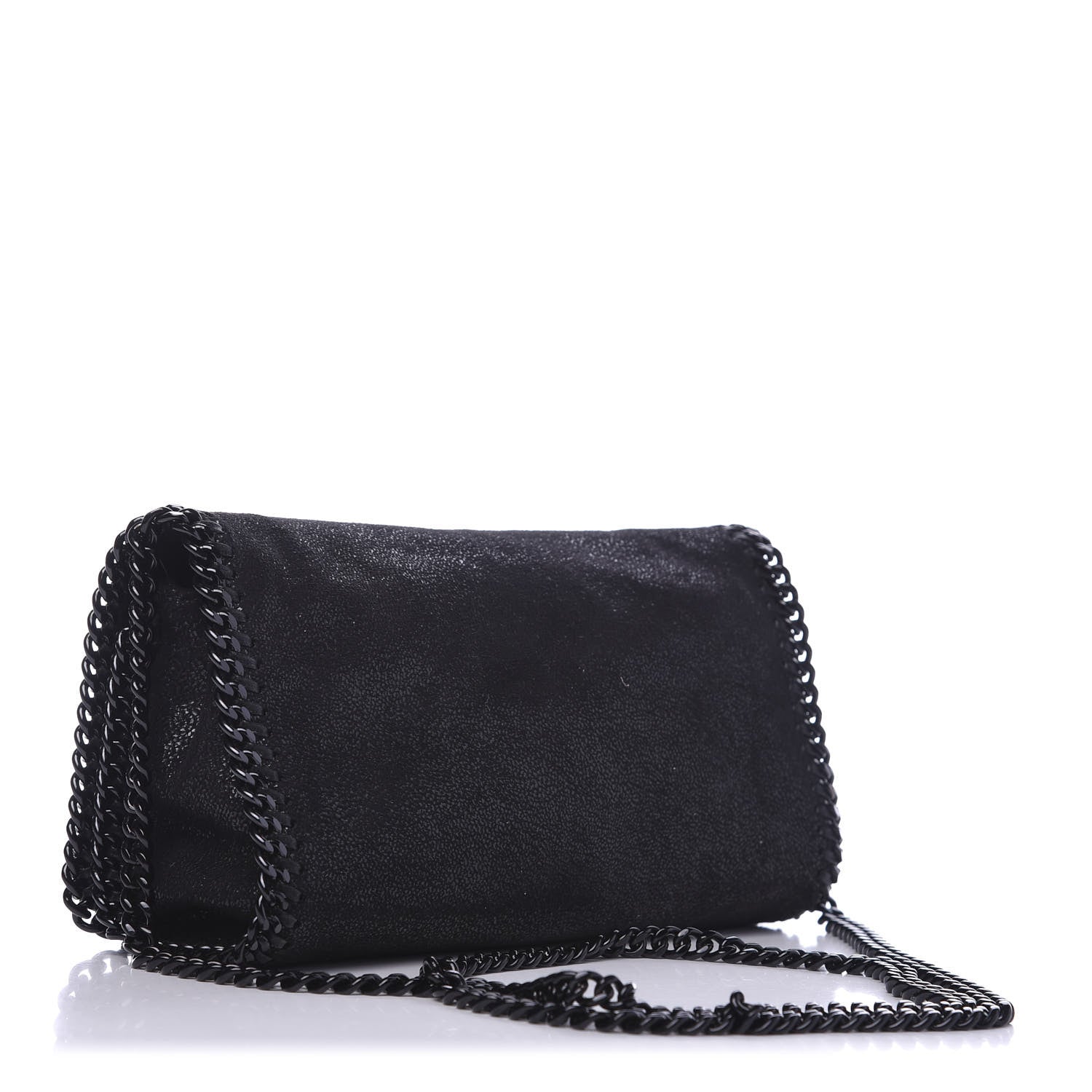 Stella McCartney Shaggy Deer Falabella Crossbody Clutch Black 3 of 9