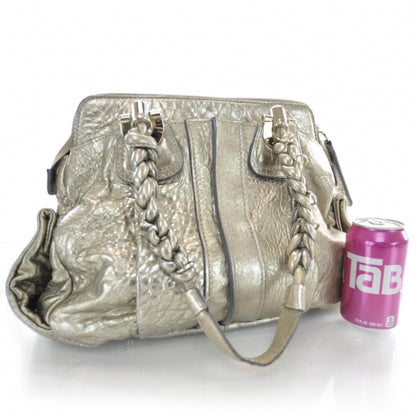 Chloe Leather Heloise Satchel Gold 3 of 8