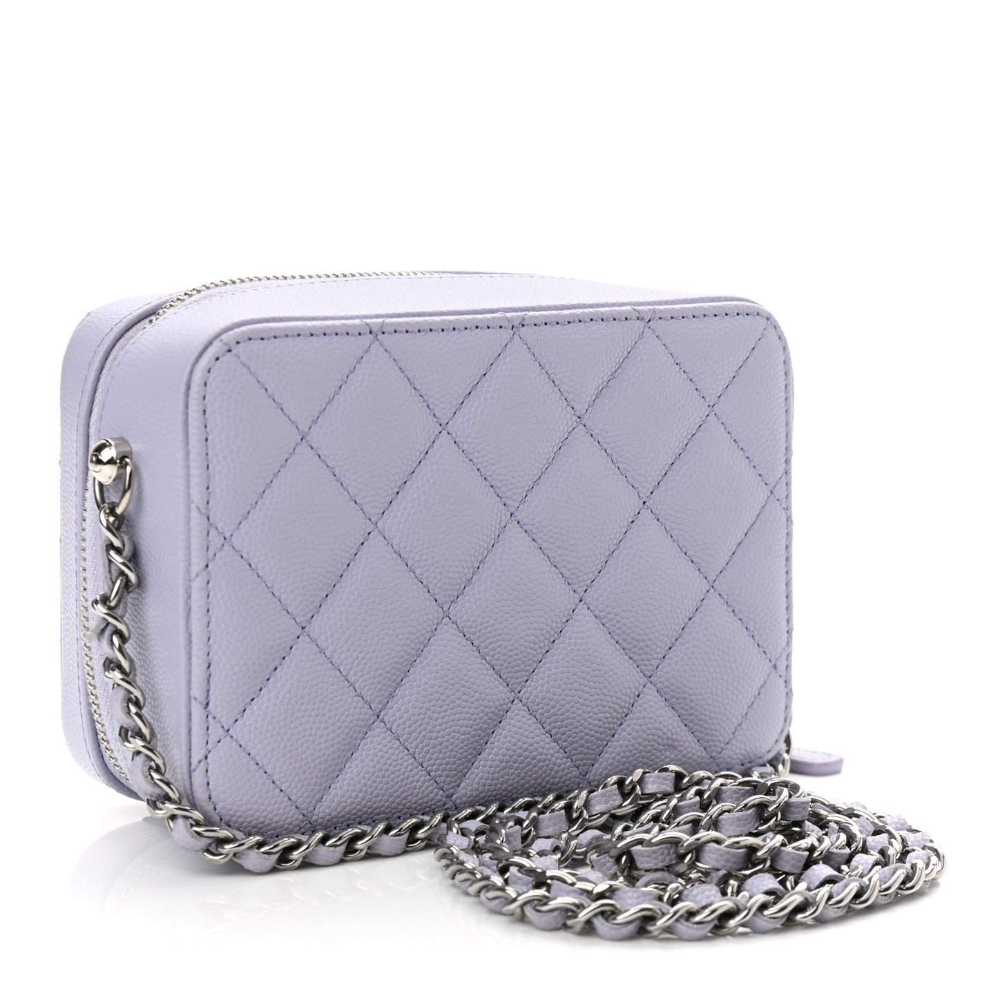 Caviar Quilted Camera Bag Light Purple