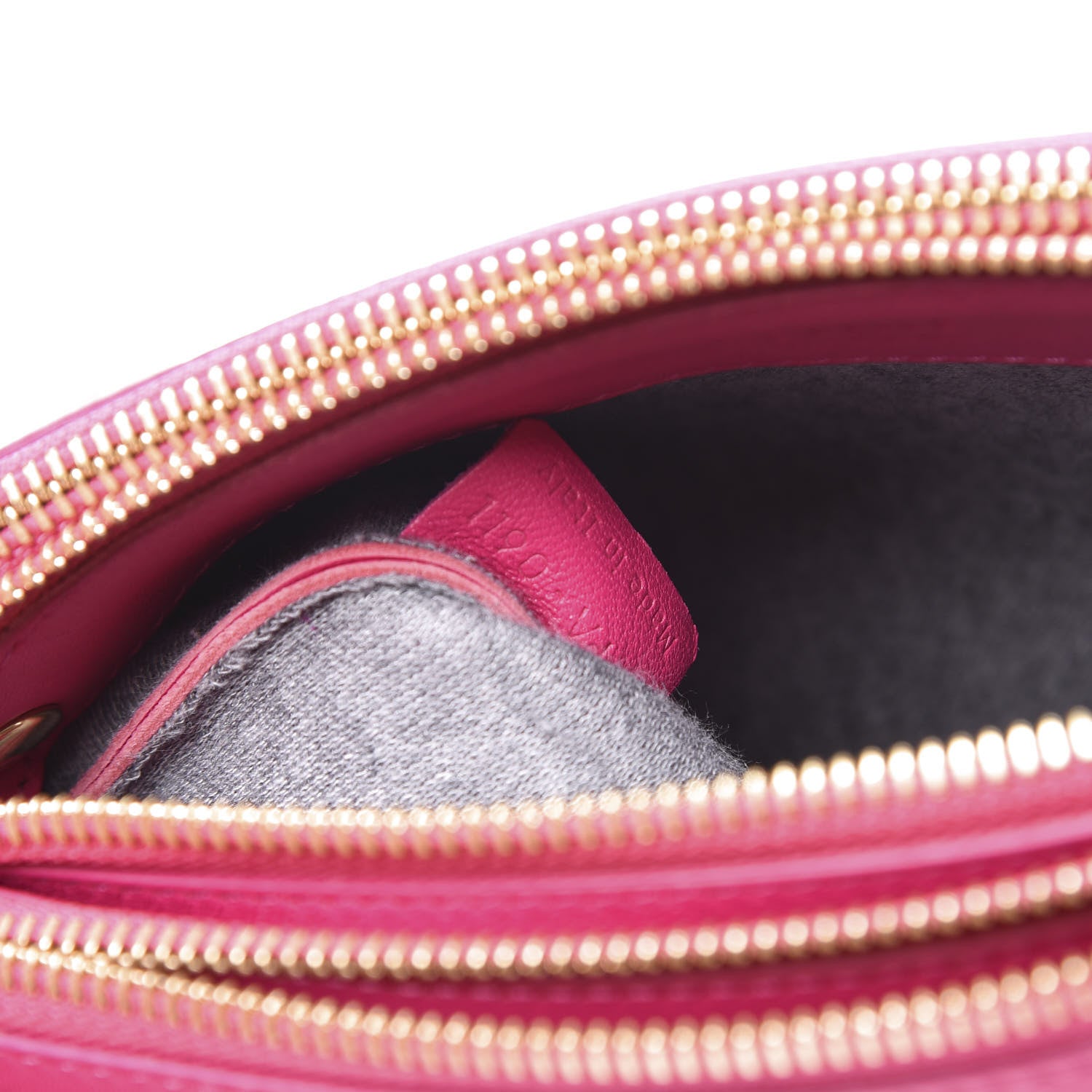 Celine Lambskin Small Trio Crossbody Bag Fuchsia 7 of 12