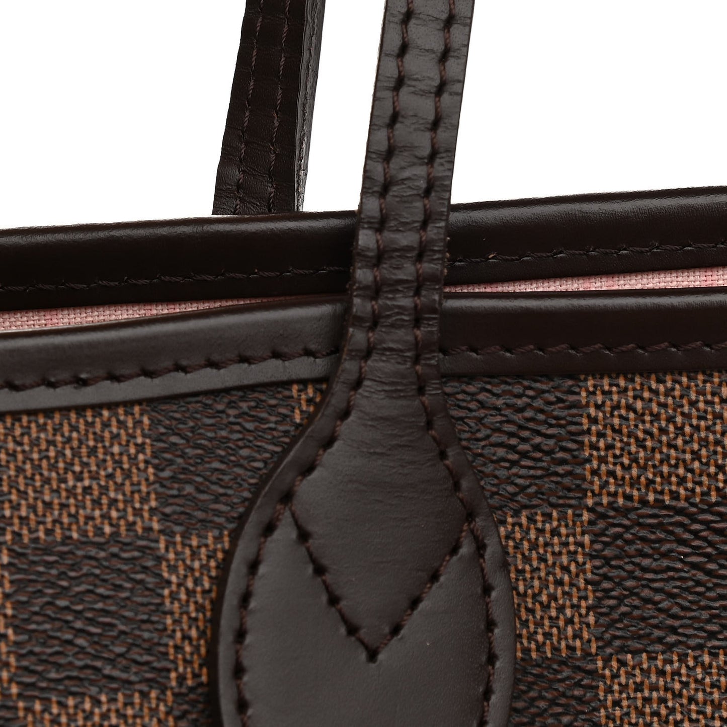 Damier Ebene Neo Neverfull MM Rose Ballerine