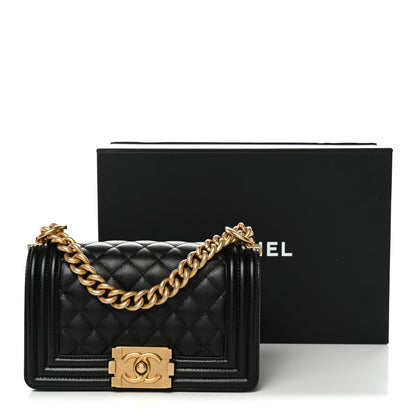Chanel Caviar Quilted Small Boy Flap Black 11 of 11