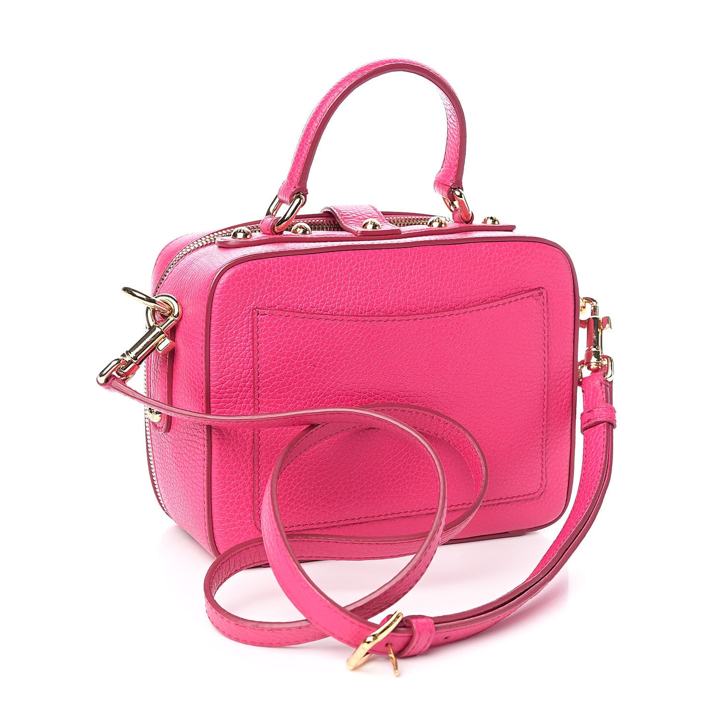 Calfskin Family Box Bag Hot Pink