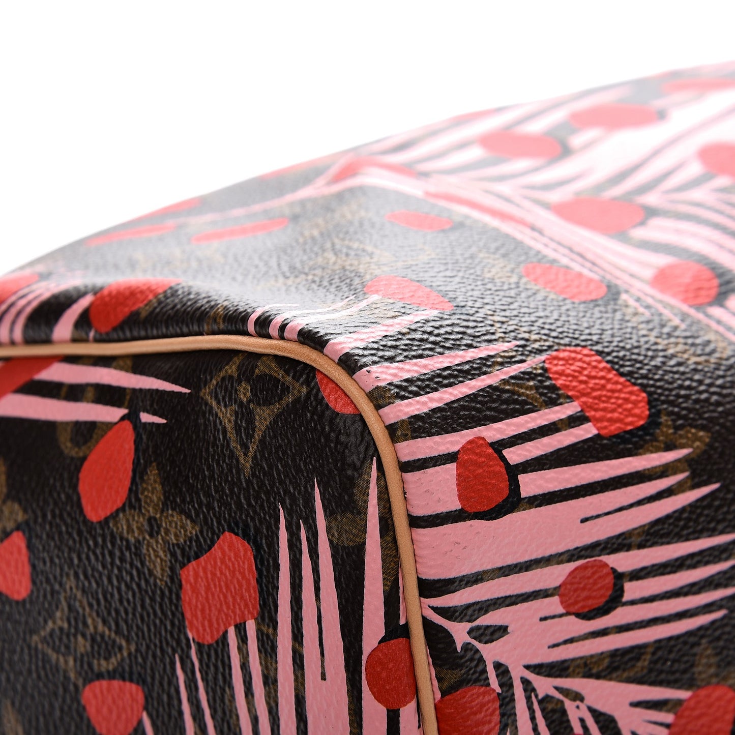 Monogram Jungle Dots Speedy 30 Sugar Pink Poppy