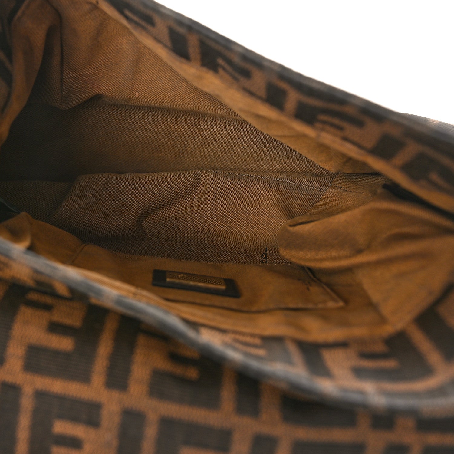 Fendi Zucca Small Chef Shoulder Bag Tobacco 5 of 10