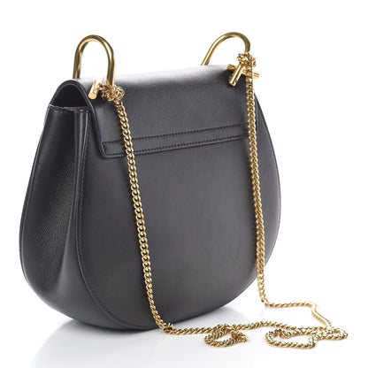 Chloe Suede Calfskin Wonder Woman Patchwork Drew Shoulder Bag Black 3 of 9