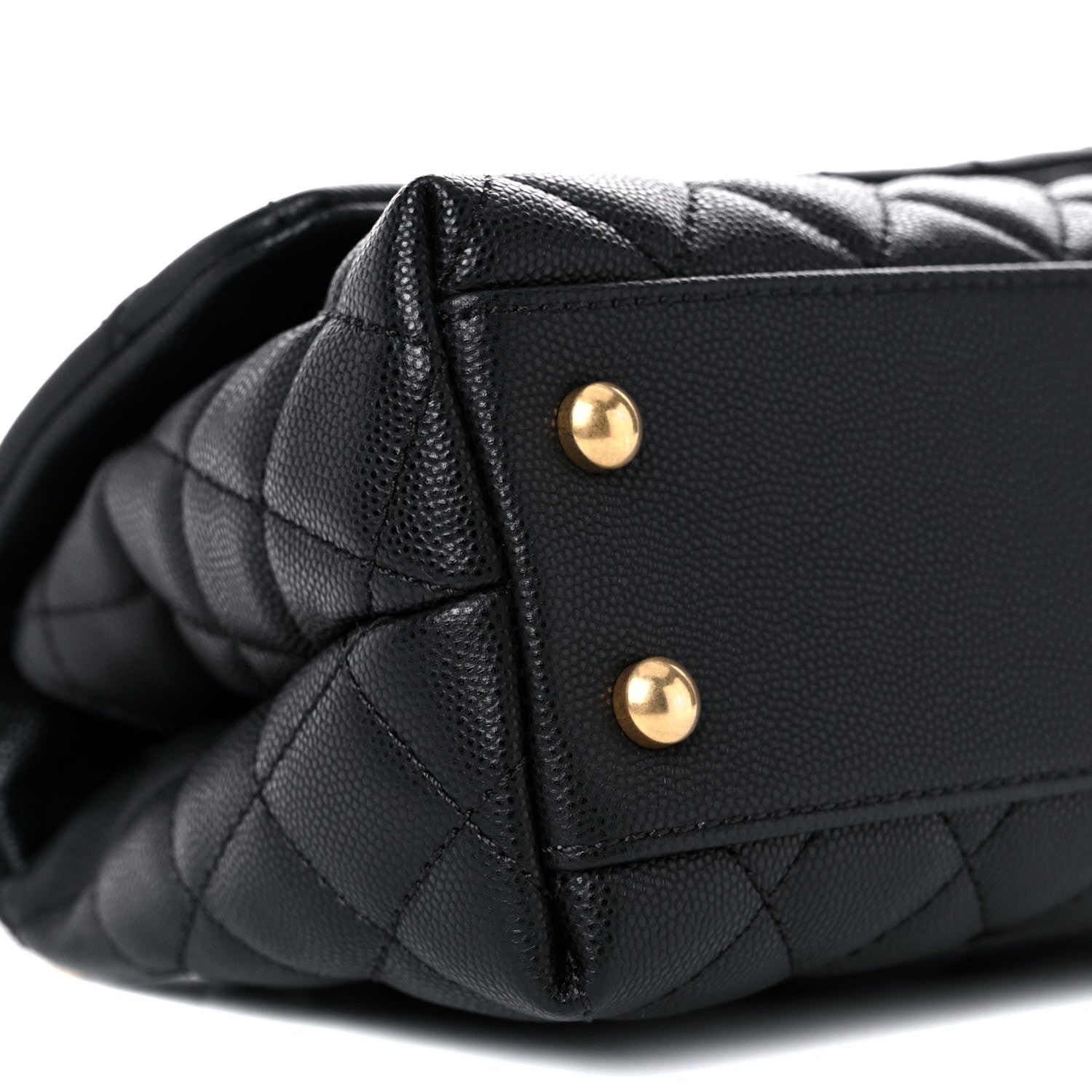 Chanel Caviar Lizard Embossed Quilted Mini Coco Handle Flap Black 16 of 20