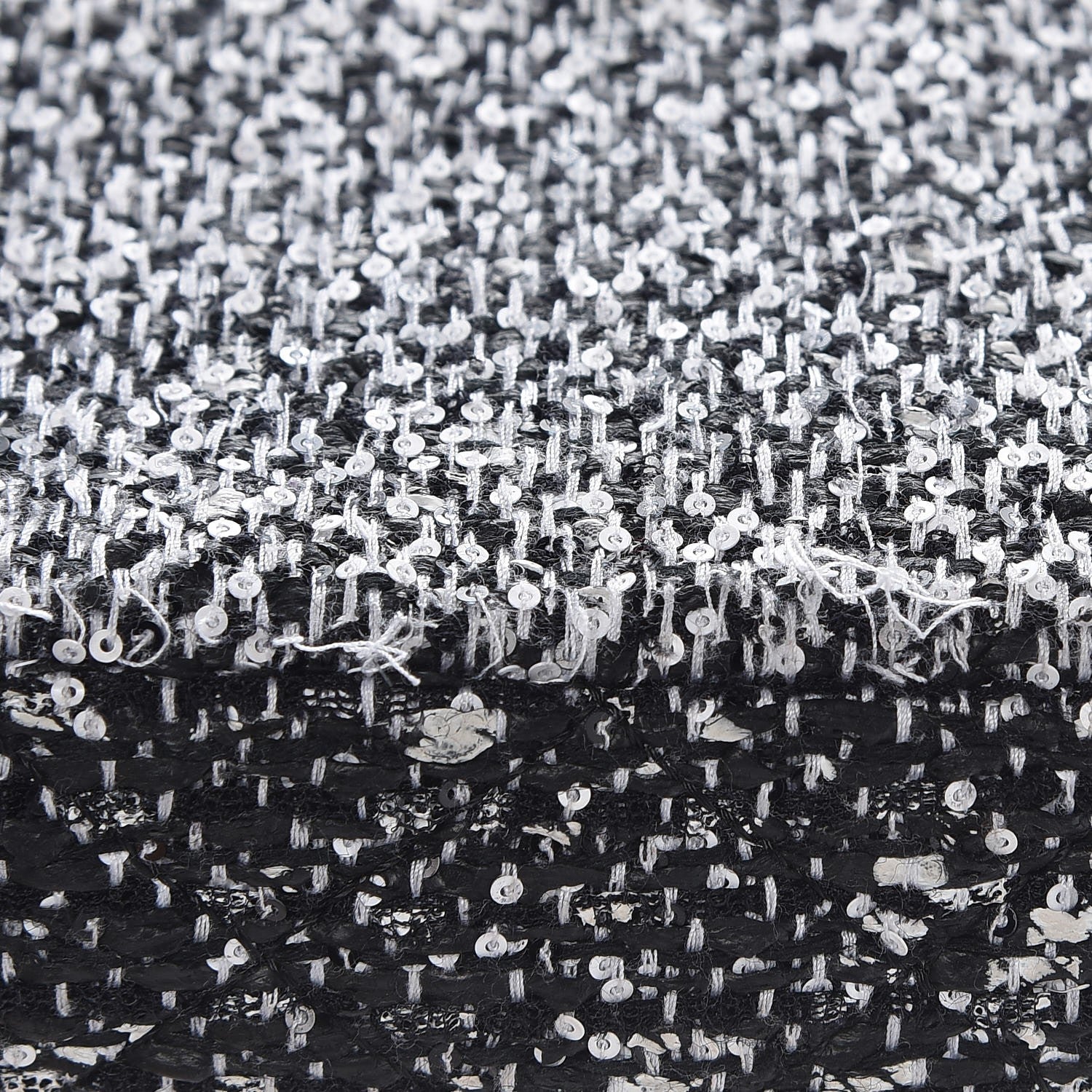 Chanel Tweed Sequin Small Elementary Chic Flap Black White 9 of 9