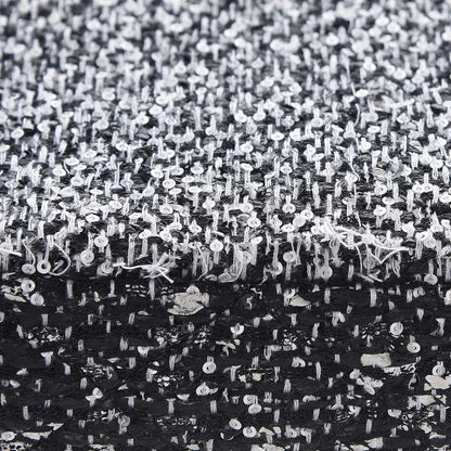 Chanel Tweed Sequin Small Elementary Chic Flap Black White 9 of 9
