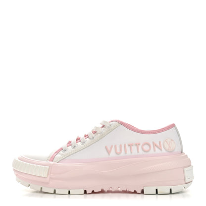Louis Vuitton Canvas LV Squad Sneakers 38 White Pink 1 of 11
