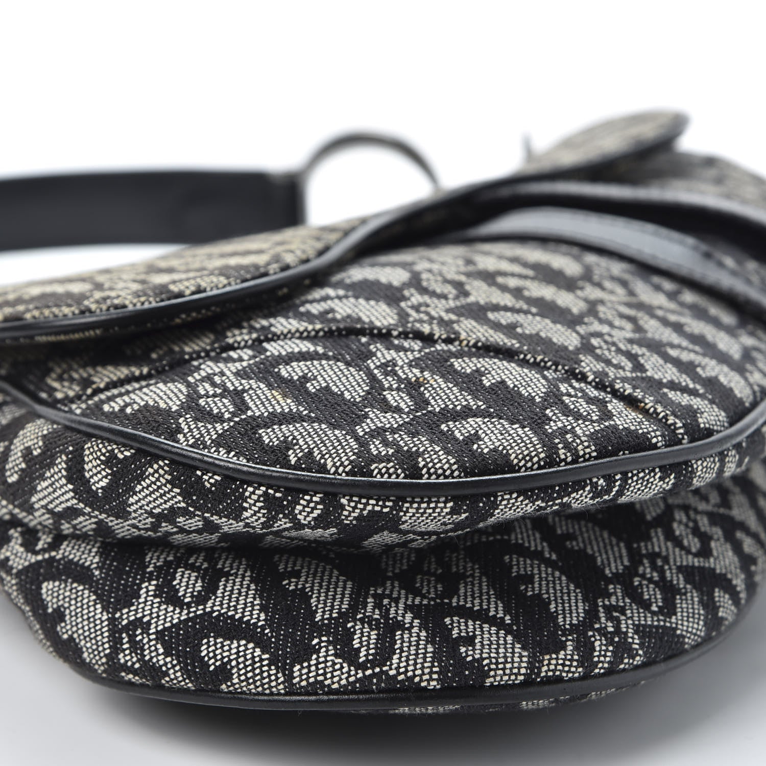 Christian Dior Monogram Saddle Bag Black 5 of 11