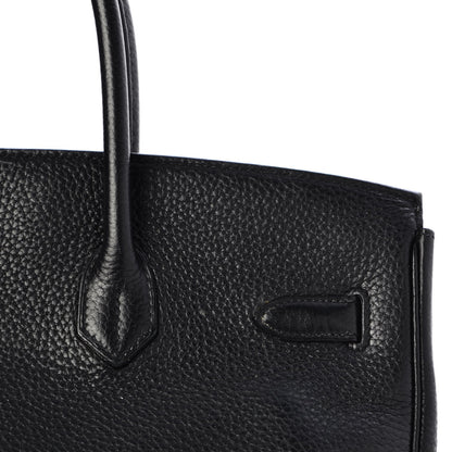 Hermes Taurillon Clemence Birkin 35 Black 30 of 36