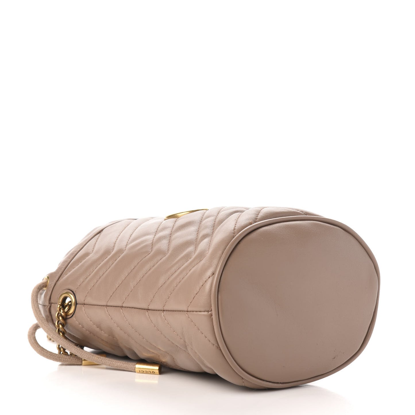 Calfskin Matelasse Mini GG Marmont 2.0 Bucket Bag Porcelain Rose