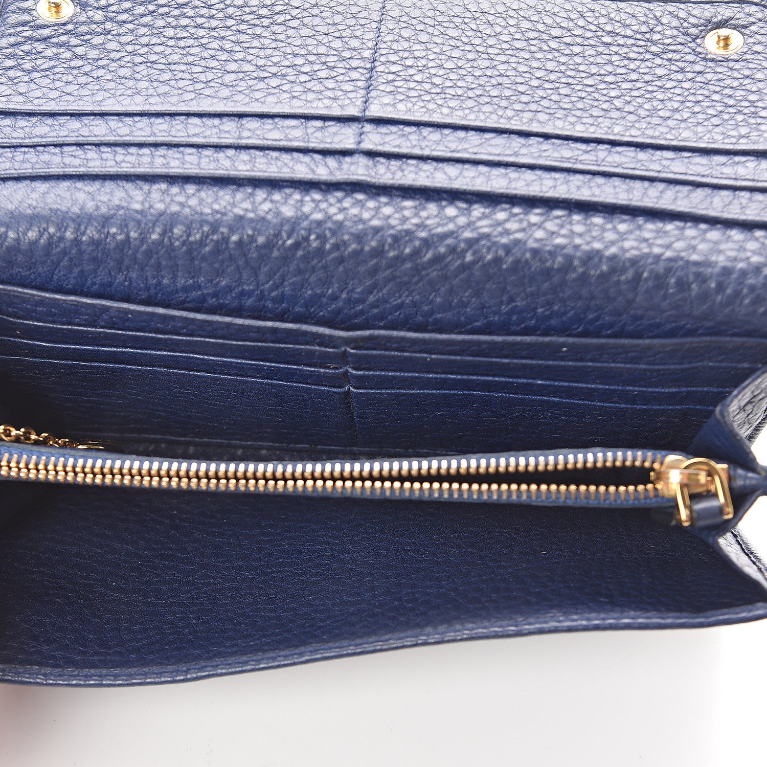 Prada Vitello Phenix Continental Flap Wallet Baltico 5 of 6