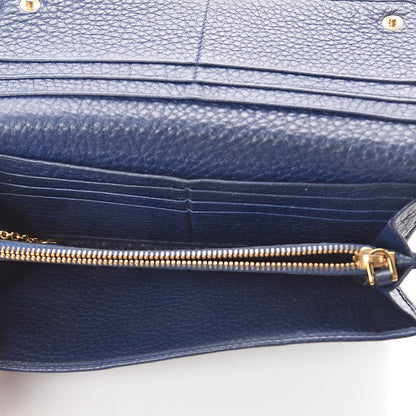 Prada Vitello Phenix Continental Flap Wallet Baltico 5 of 6