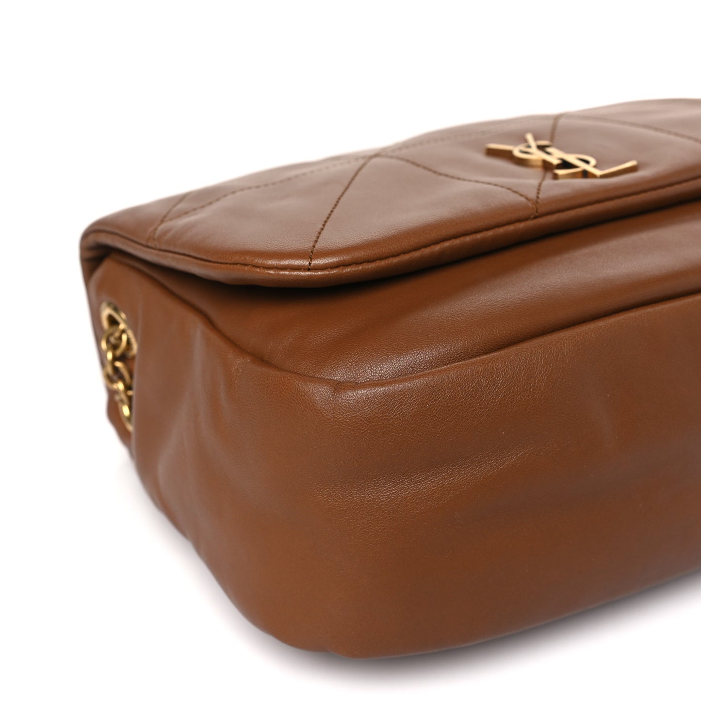 Lambskin Matelasse Monogram Small Jamie 4.3 Light Fox