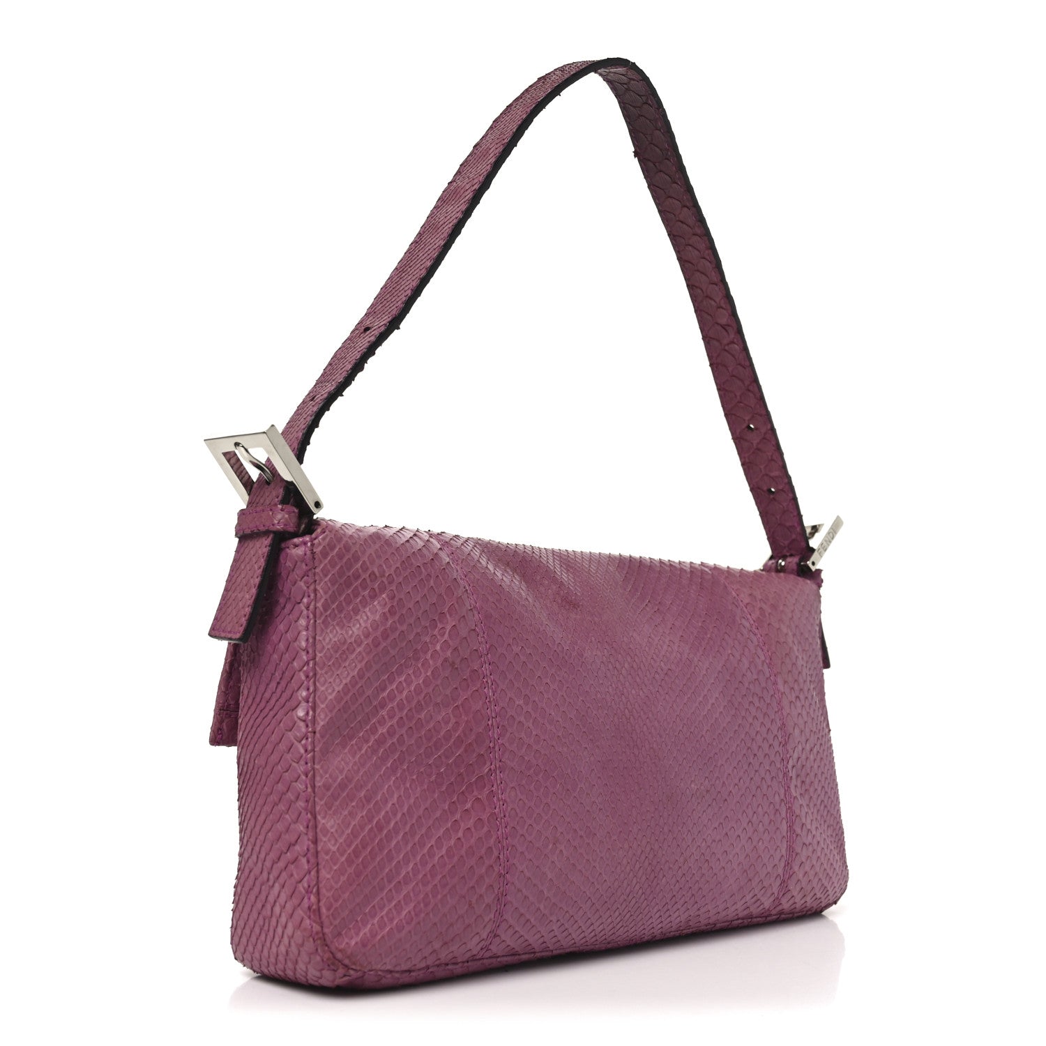 Fendi Snakeskin Baguette Pink 3 of 11