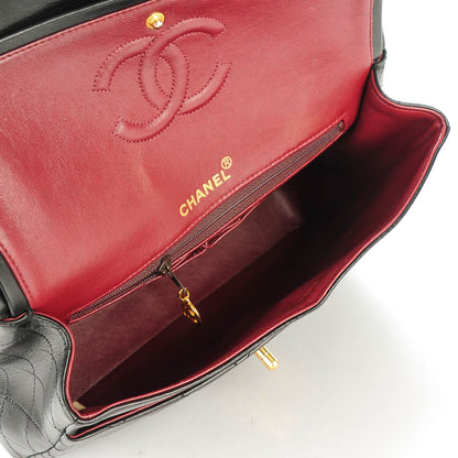 Chanel Lambskin Quilted Medium Double Flap Black 6 of 8