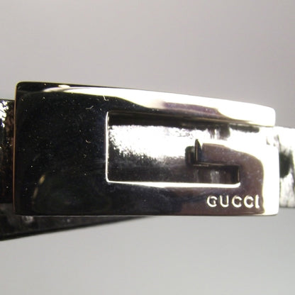 Gucci Vintage Patent Evening Bag Pewter 6 of 7