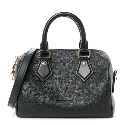 Louis Vuitton Empreinte Monogram Giant Speedy Bandouliere 20 Black 1 of 11