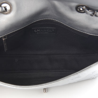 Chanel Metallic Lambskin Symbols Medium Single Flap Silver 5 of 9