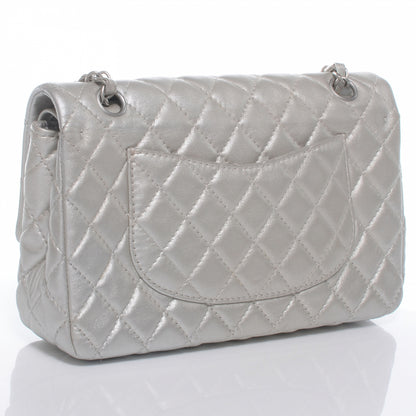 Chanel Lambskin Medium Double Flap Silver 3 of 8