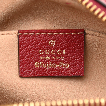 Gucci X DORAEMON Mini Vintage GG Supreme Monogram Camera Bag Beige Cherry Red 6 of 15
