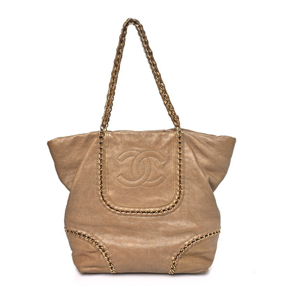 Chanel Metallic Calfskin Luxe Ligne Tote Gold 1 of 12
