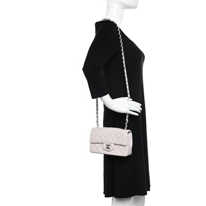 Chanel Lambskin Quilted Mini Rectangular Flap Light Purple 2 of 12