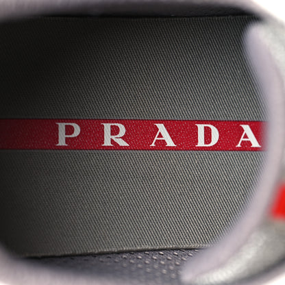 Prada Soft Rubber Mesh Womens America's Cup Sneakers 35 White Argento 9 of 9