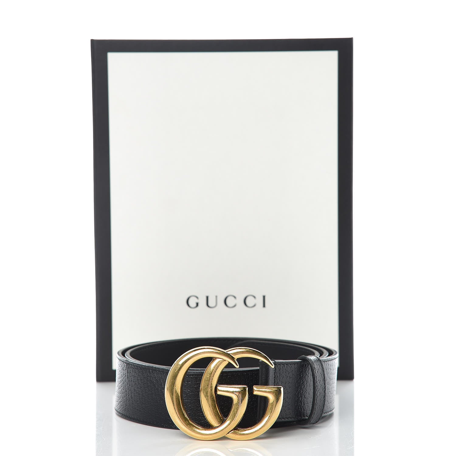 Gucci Textured Calfskin Double G 40mm Belt 95 38 Black 8 of 8