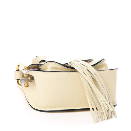 Chloe Calfskin Perforated Mini Hudson Shoulder Bag White 4 of 10