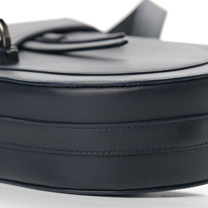 Christian Dior Calfskin Crossbody Saddle Bag Navy Blue 7 of 10