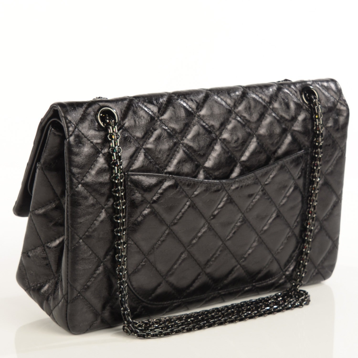 Chanel Metallic Calfskin 2.55 Reissue 227 Flap Black 3 of 8