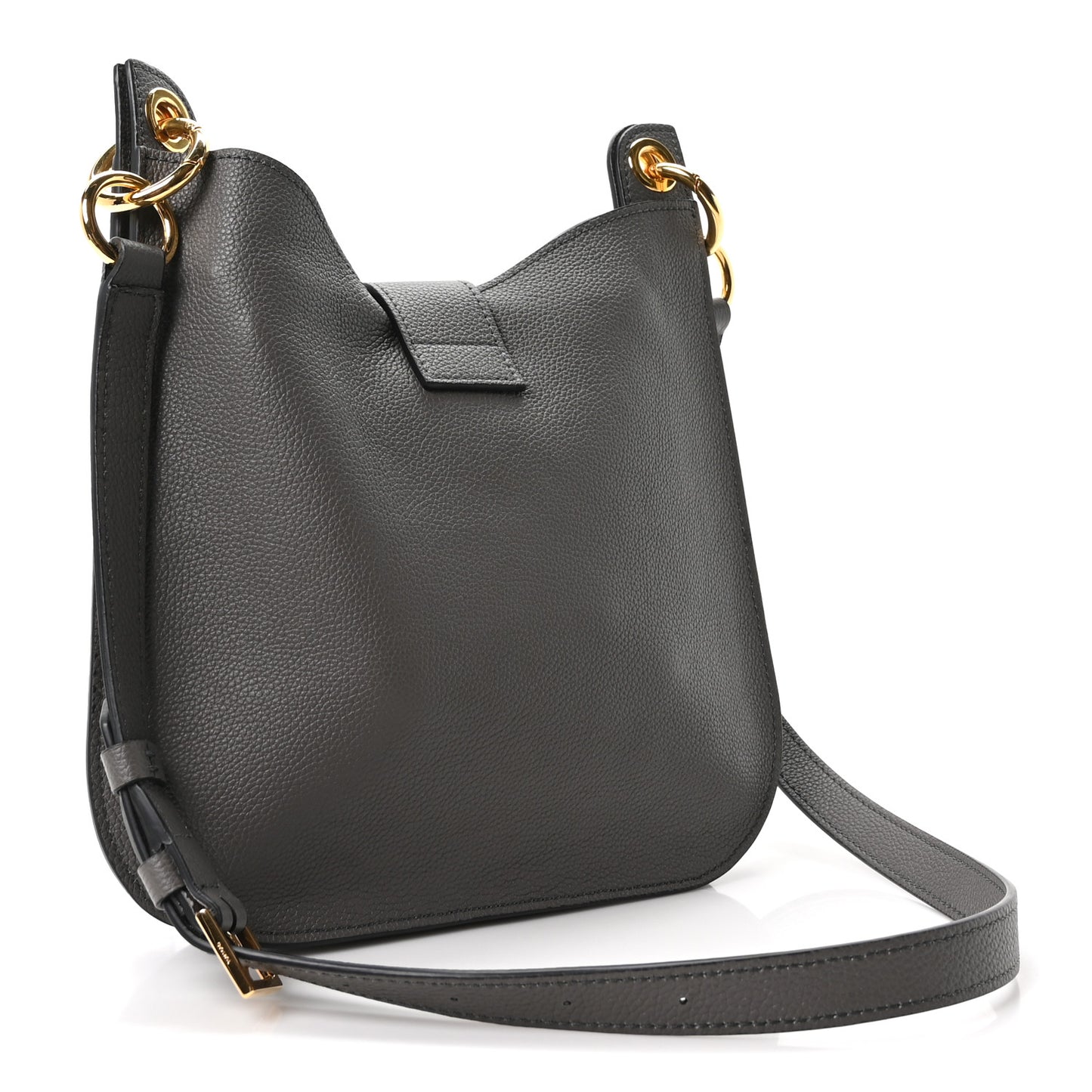Grain Calfskin Small Tara Crossbody Graphite