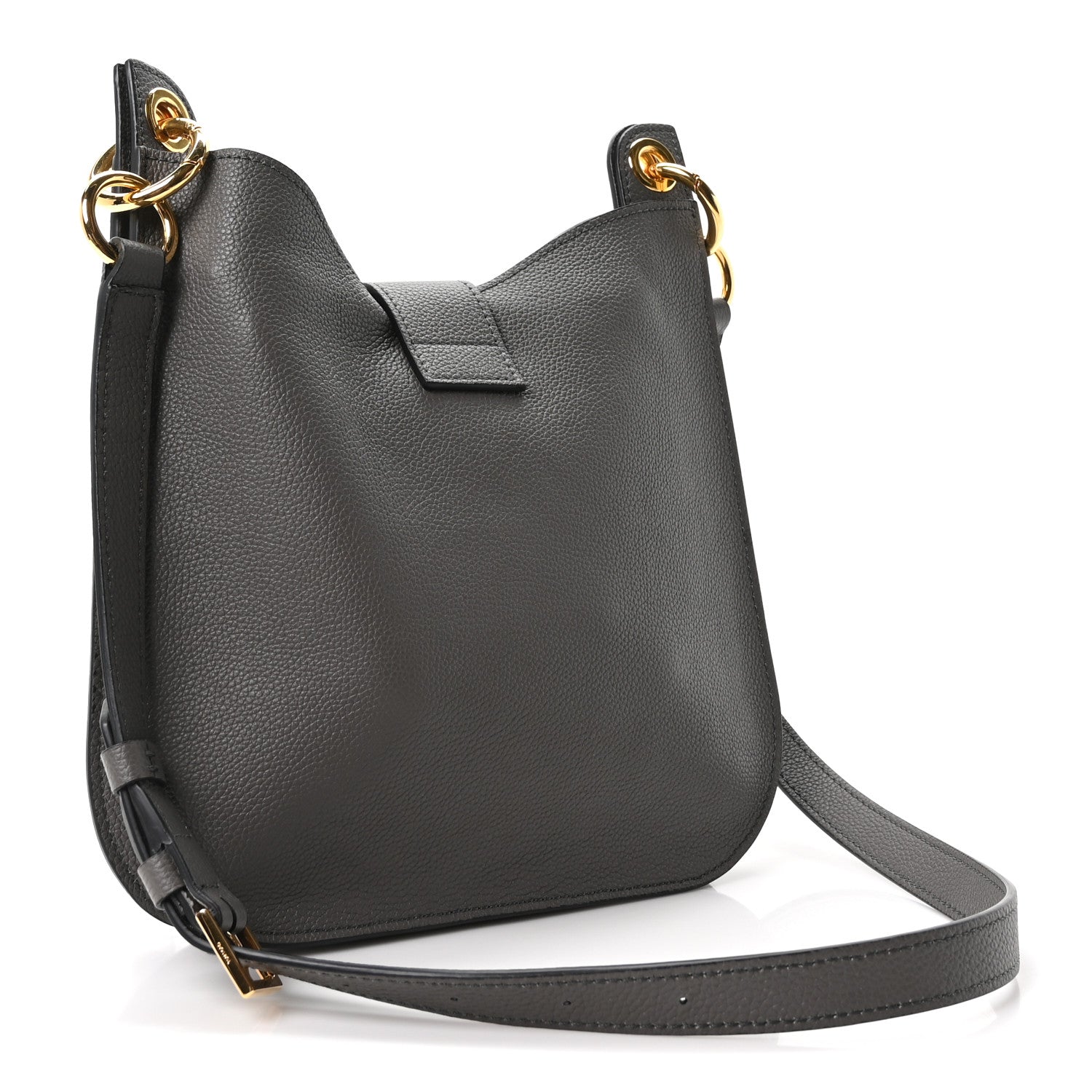 Tom Ford Grain Calfskin Small Tara Crossbody Graphite 3 of 10