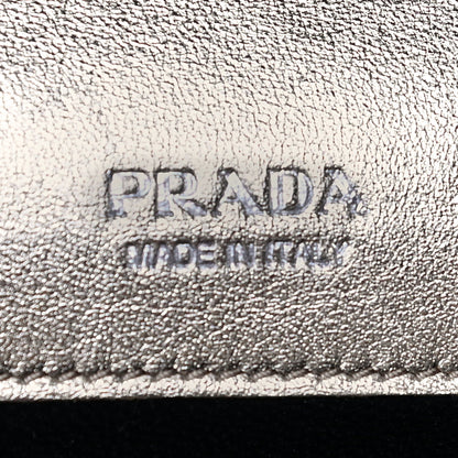 Prada Metallic Nappa Impunture Small Diagramme Crossbody Bag Gold 7 of 14