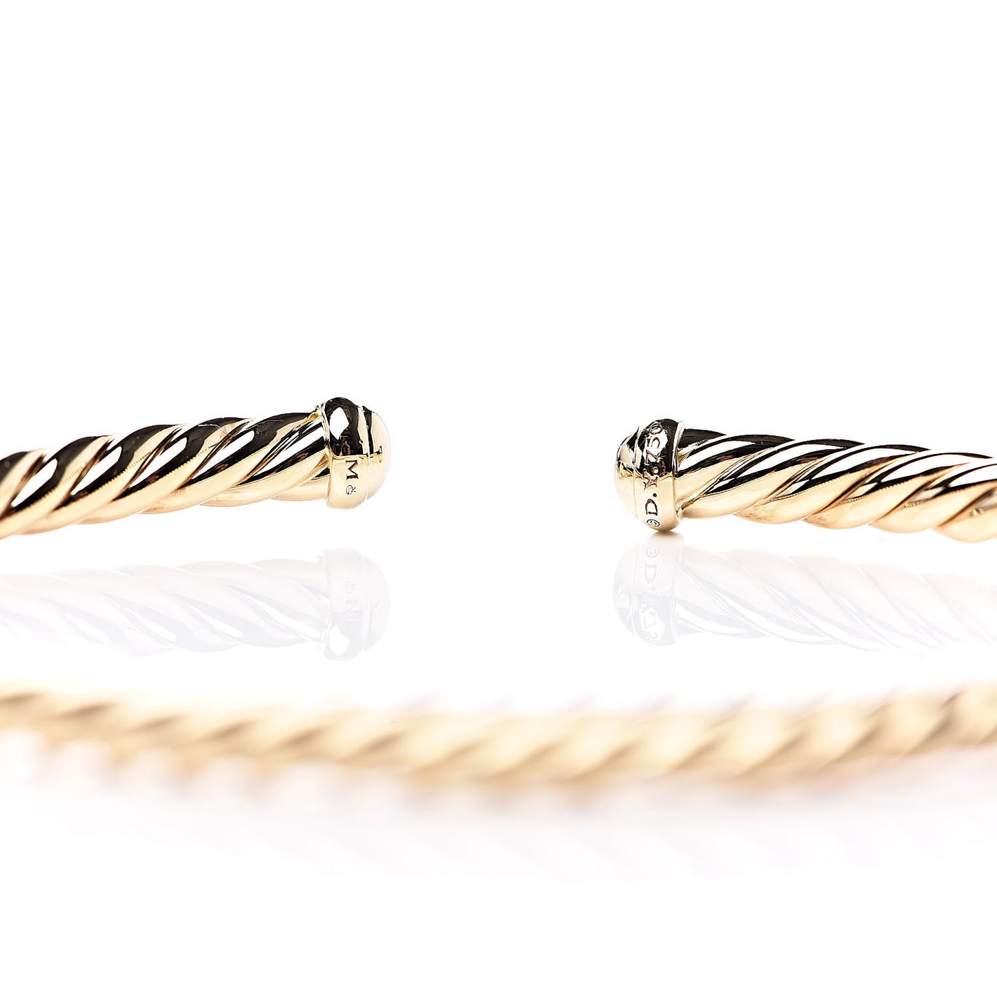 18K Yellow Gold 4mm Cablespira Bracelet