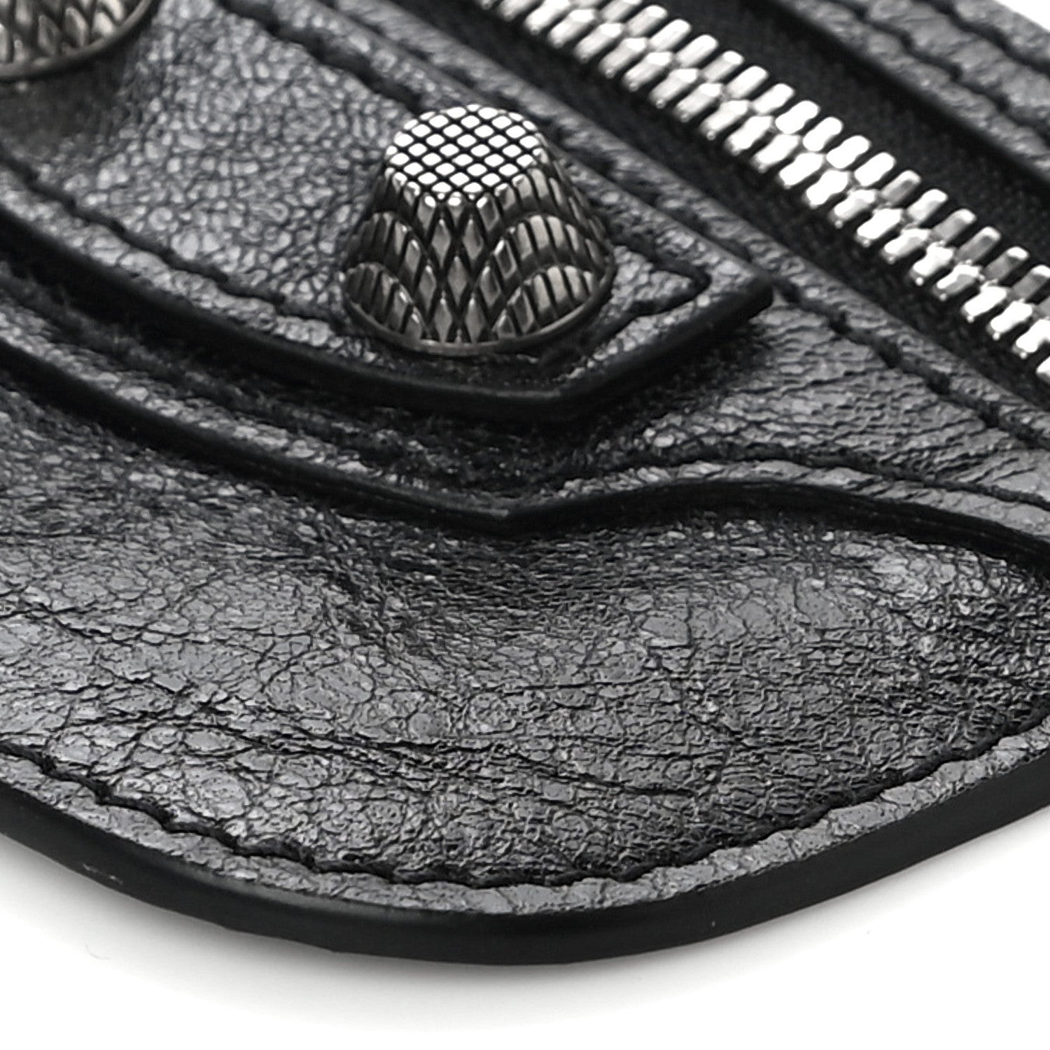Balenciaga Agneau Giant 12 Silver Hardware Coin Purse Black 10 of 10