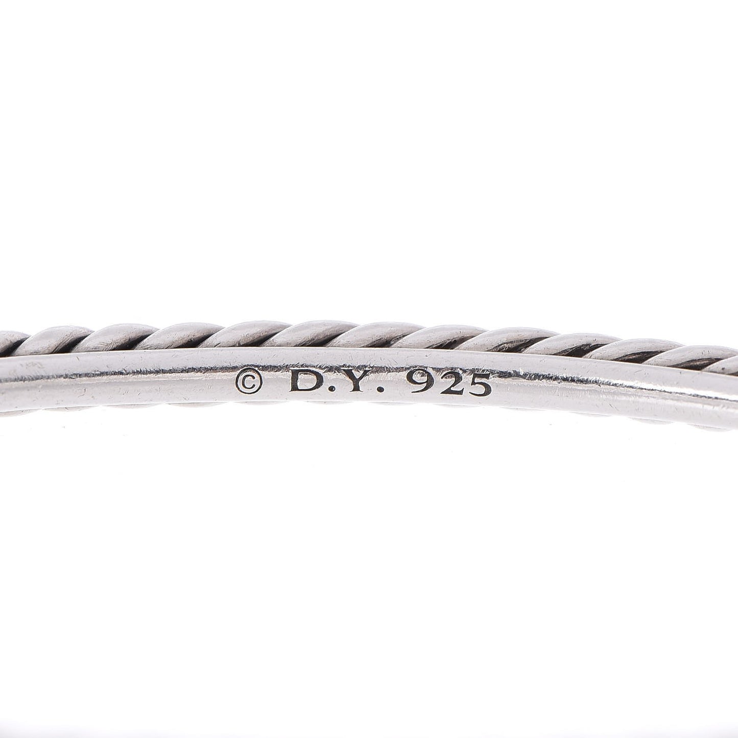 Sterling Silver 4mm Cable Classics Bangle Bracelet