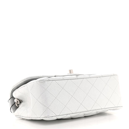 Chanel Metallic Lambskin Quilted Mini Rectangular Flap Silver 4 of 9