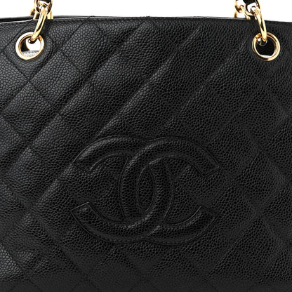 Chanel Caviar Quilted Petit Timeless Tote PTT Black 8 of 10