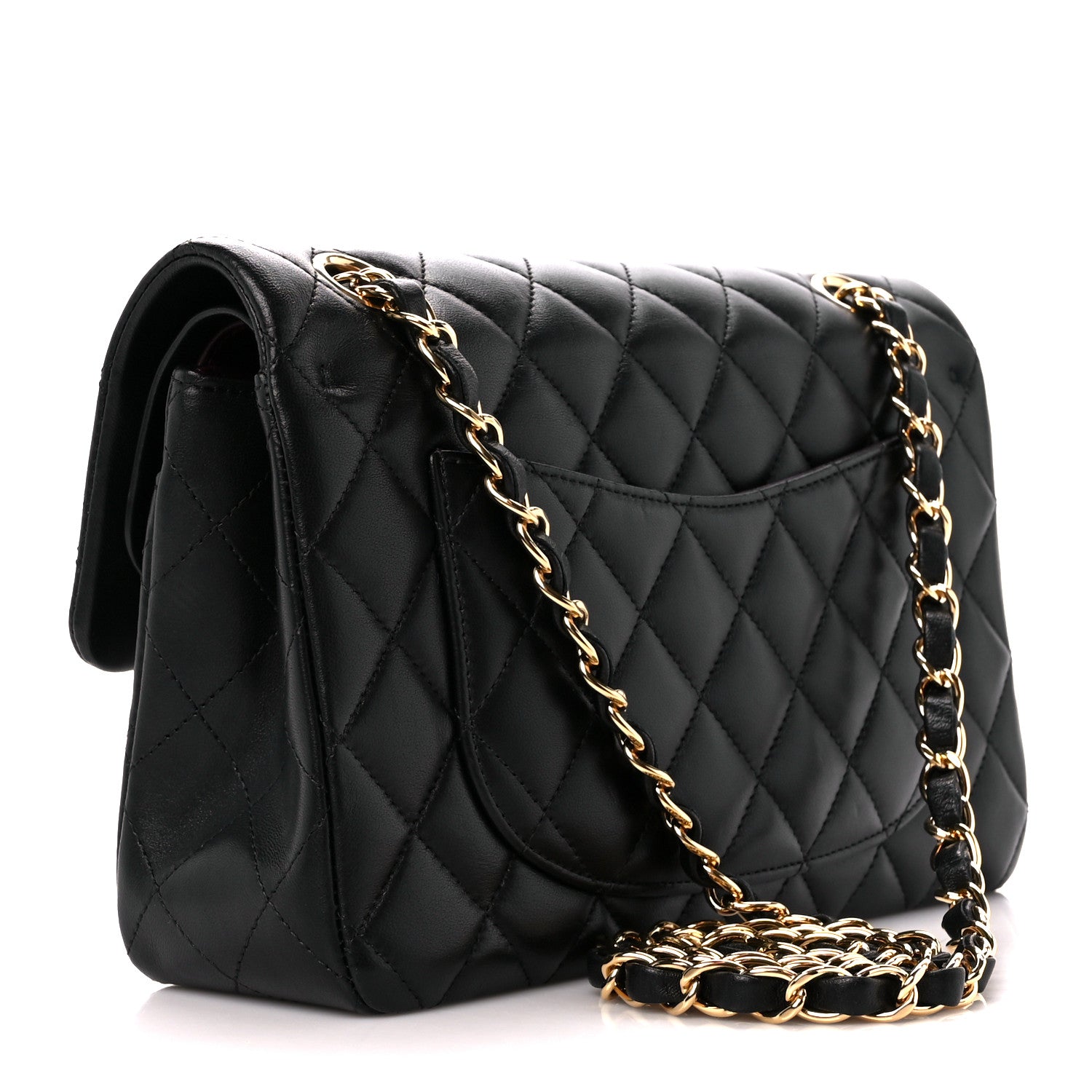 Chanel Lambskin Quilted Small Double Flap Black 3 of 12