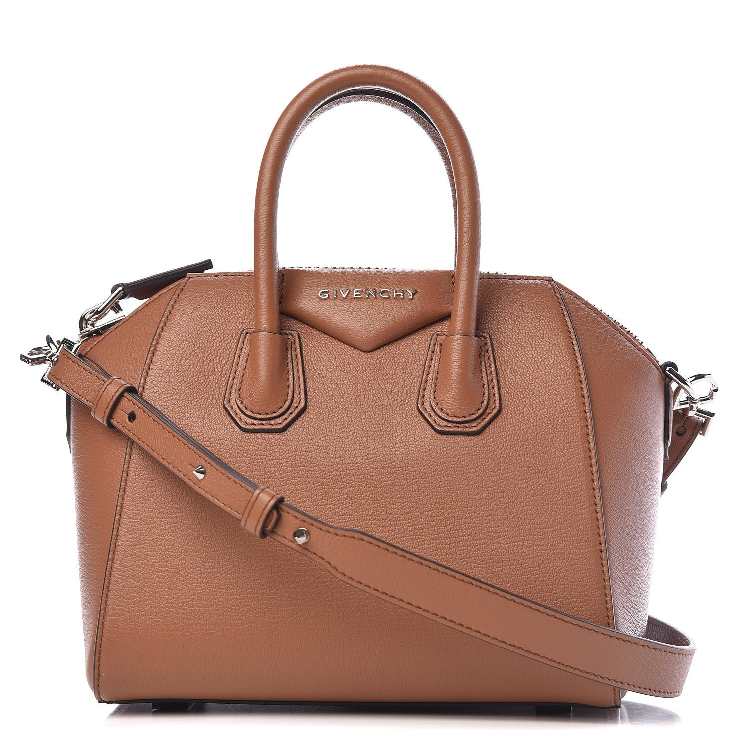 Givenchy Sugar Goatskin Mini Antigona Caramel 1 of 10