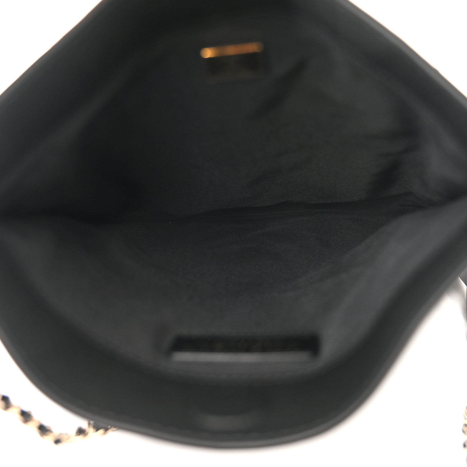 Chanel Calfskin Quilted Fringe Small Shopping Bag Black 5 of 10