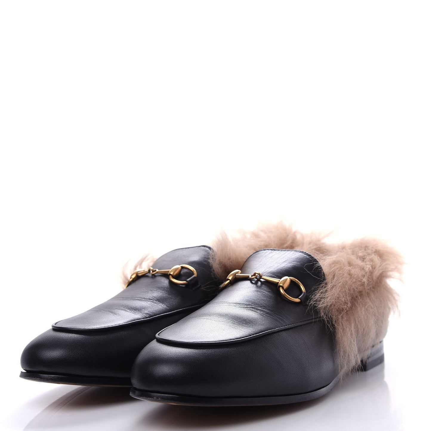 Malaga Kid Fur Womens Jordaan Loafers 39 Black Natural
