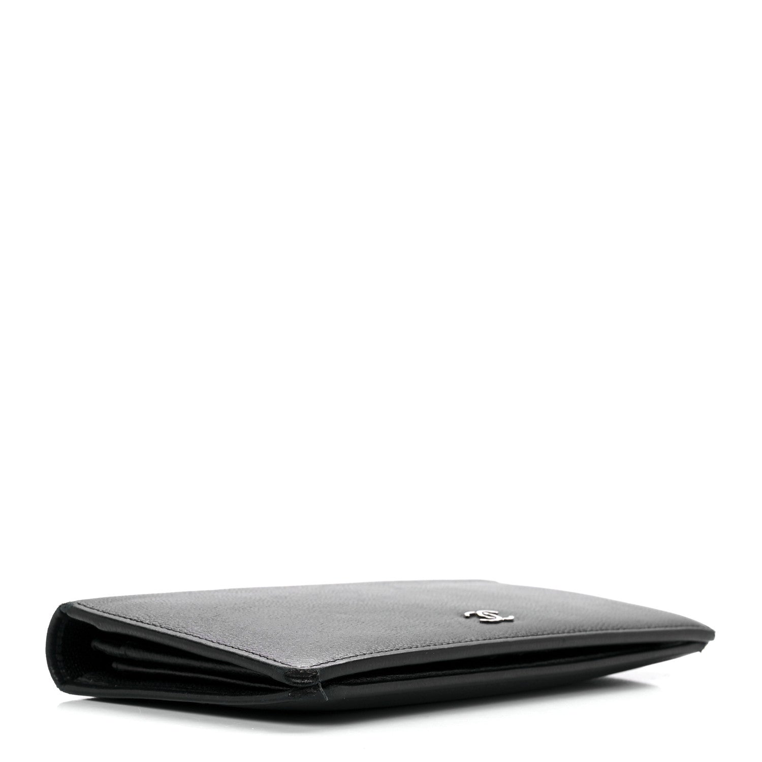 Chanel Caviar Sevruga Yen Wallet Black 3 of 13